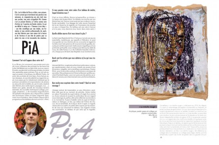 Interview dans le magazine C de L'ART