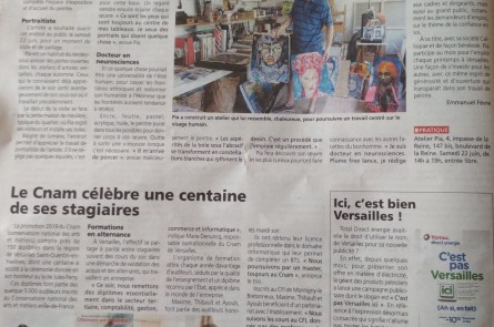 Article dans Les Nouvelles de Versailles Article dans Les Nouvelles de Versailles