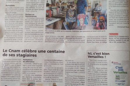 Article dans Les Nouvelles de Versailles